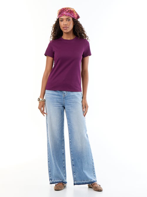T-shirt van jerseytricot met korte mouwen - Kiabi T-shirt van jerseytricot met korte mouwen - Kiabi