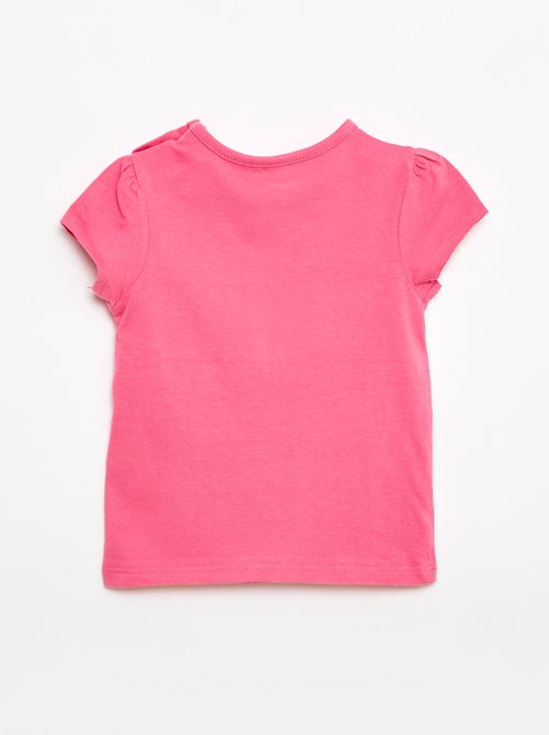 T-shirt van jerseytricot met korte mouwen - Kiabi