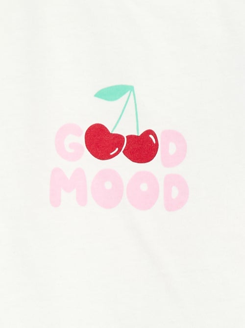 T-shirt van jerseytricot met korte mouwen - Kiabi