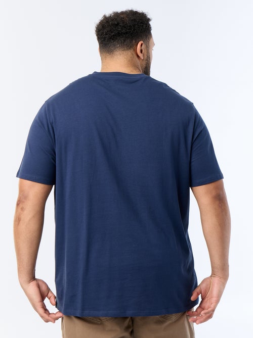 T-shirt van jerseytricot met korte mouwen - Kiabi