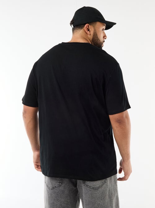 T-shirt van jerseytricot met korte mouwen - Kiabi