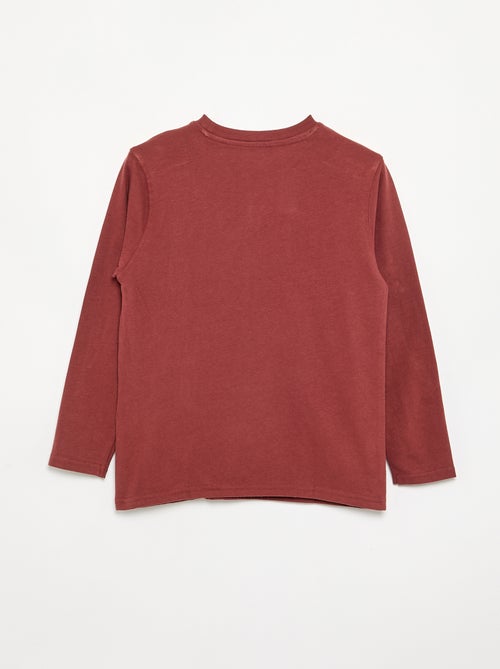 T-shirt van jerseytricot met lange mouwen - Kiabi T-shirt van jerseytricot met lange mouwen - Kiabi