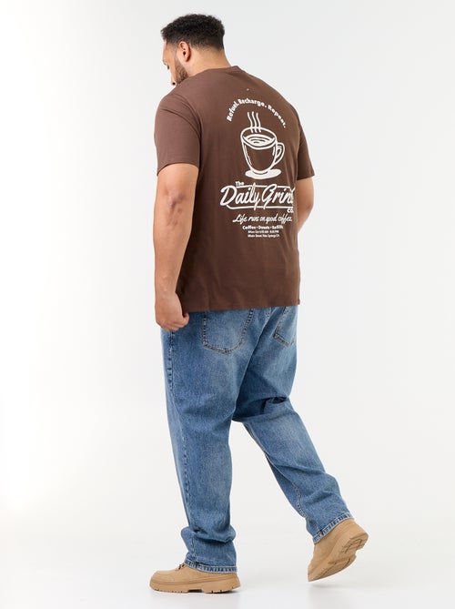 T-shirt van jerseytricot met print en korte mouwen - Kiabi T-shirt van jerseytricot met print en korte mouwen - Kiabi