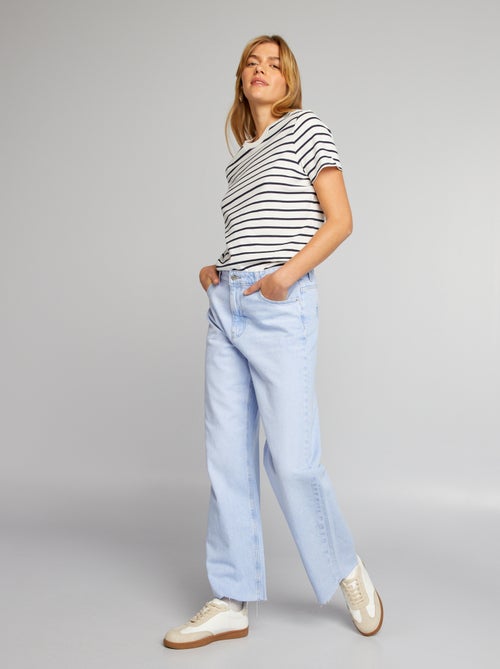 T-shirt van jerseytricot met print - Kiabi