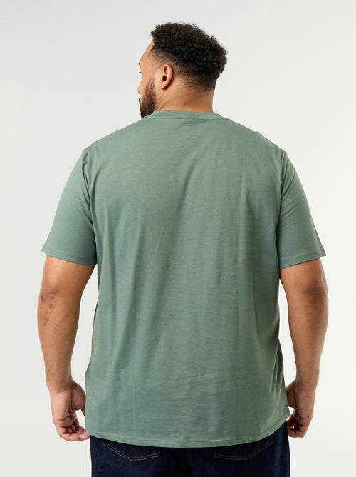 T-shirt van jerseytricot met V-hals - Kiabi T-shirt van jerseytricot met V-hals - Kiabi