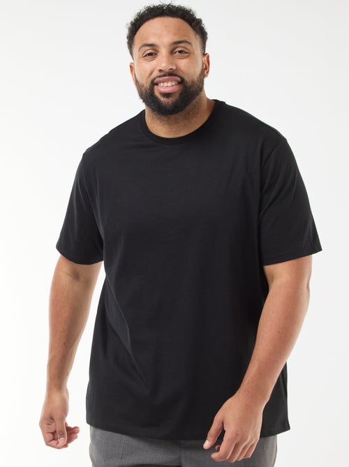 T-shirt van katoen met zachte feel - Kiabi