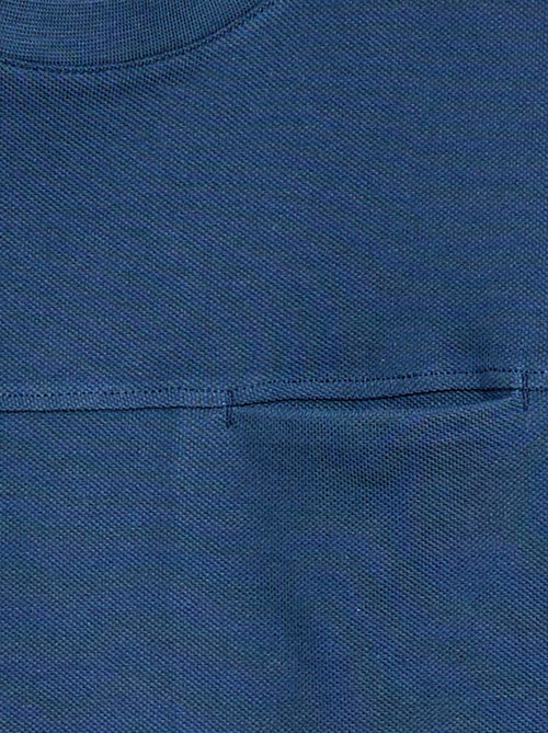 T-shirt van katoenpiqué met korte mouwen - Kiabi