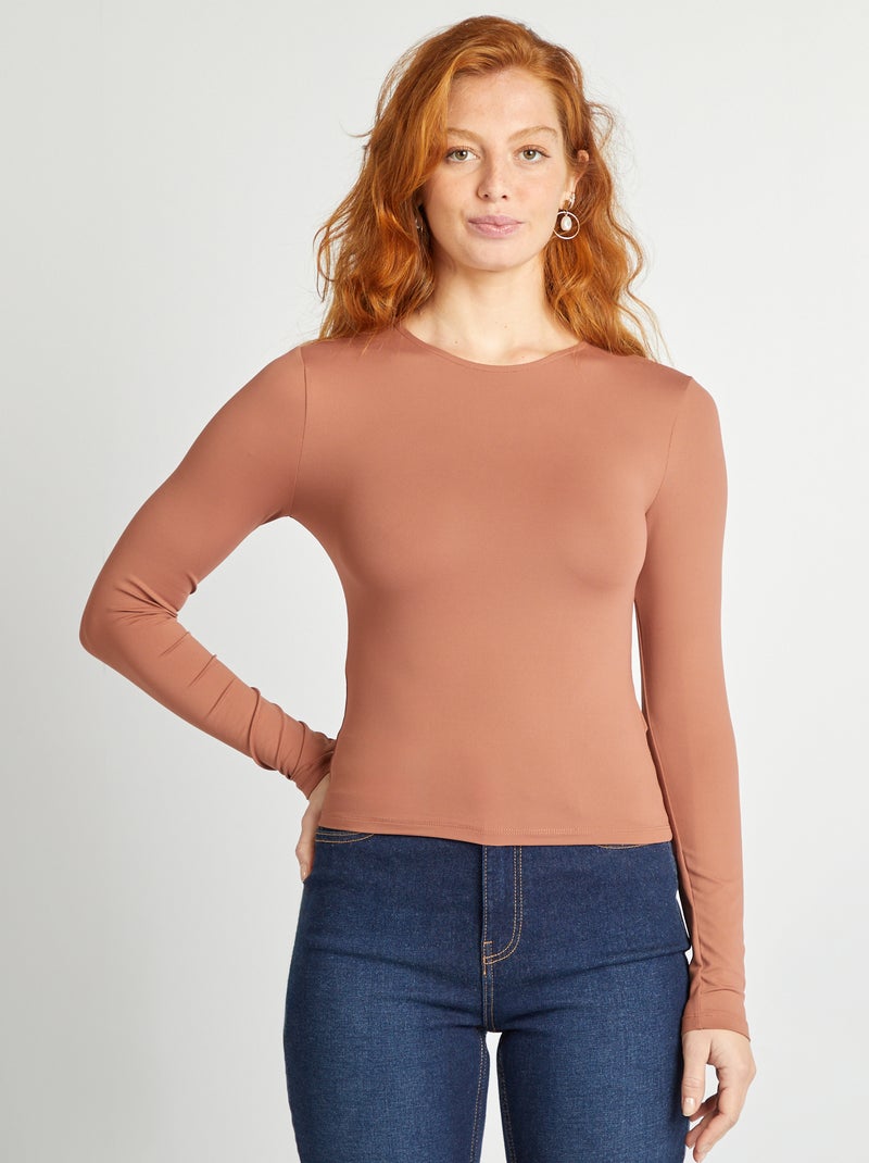 T-shirt van microvezel ROSE - Kiabi