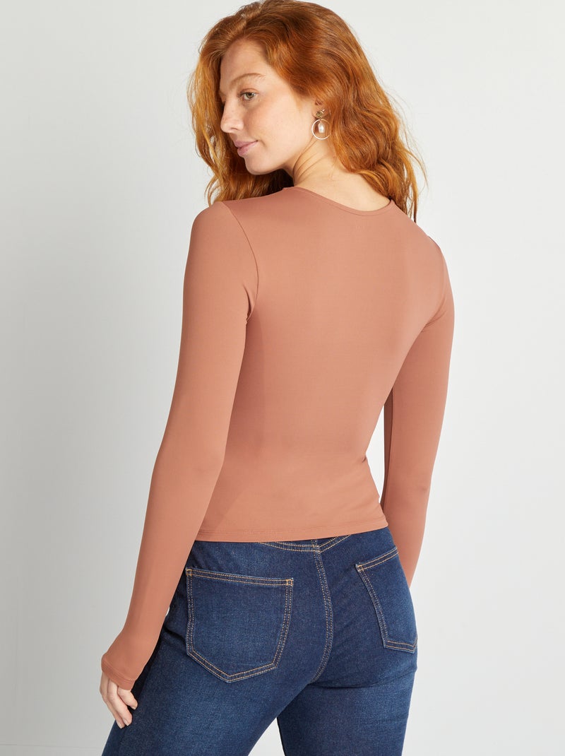 T-shirt van microvezel ROSE - Kiabi