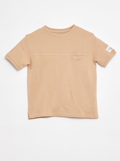 T-shirt van piquékatoen - Kiabi