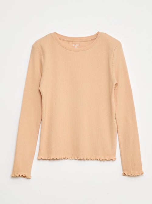T-shirt van ribtricot - Kiabi