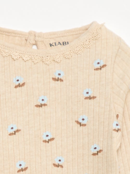 T-shirt van ribtricot - Kiabi