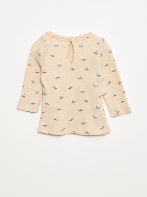 T-shirt van ribtricot - Kiabi