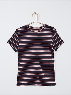 T-shirt van ribtricot 'Ecodesign' - Kiabi