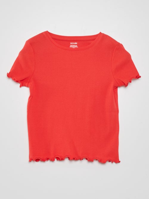 T-shirt van ribtricot - Kiabi