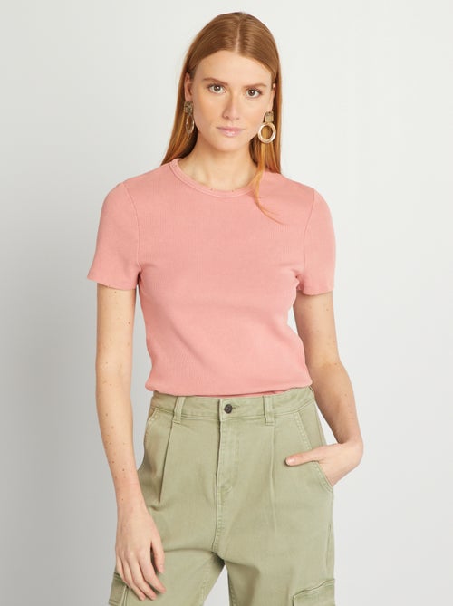 T-shirt van ribtricot - Kiabi