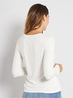 T-shirt van ribtricot - Kiabi