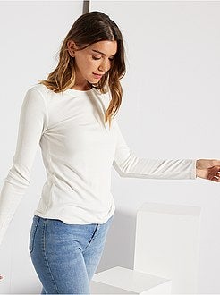 T-shirt van ribtricot - Kiabi