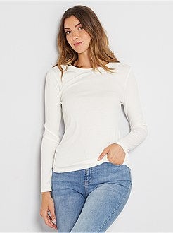 T-shirt van ribtricot - Kiabi