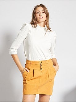 T-shirt van ribtricot - Kiabi