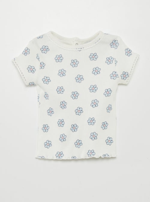 T-shirt van ribtricot - Kiabi