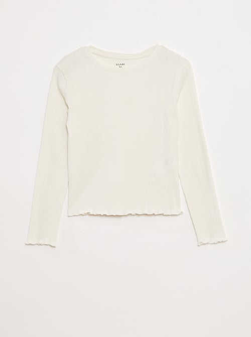T-shirt van ribtricot - Kiabi