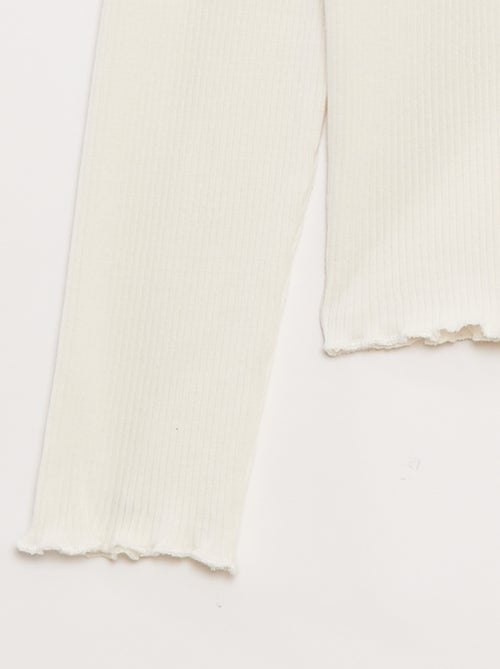 T-shirt van ribtricot - Kiabi