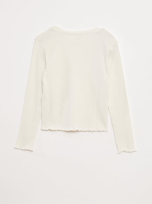 T-shirt van ribtricot - Kiabi