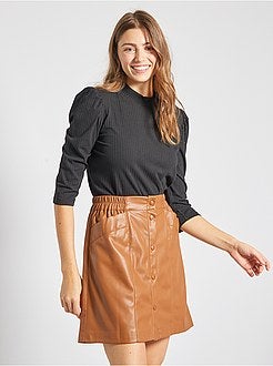 T-shirt van ribtricot - Kiabi