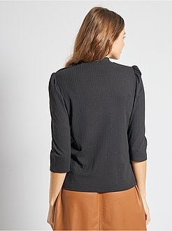 T-shirt van ribtricot - Kiabi