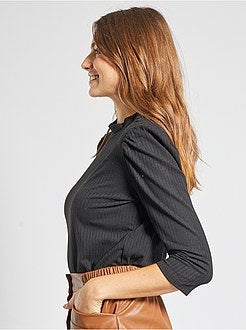 T-shirt van ribtricot - Kiabi