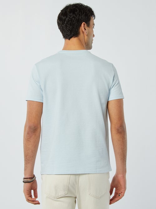 T-shirt van seersucker - Kiabi