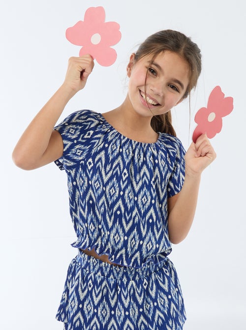 T-shirt van stretchjersey - Kiabi