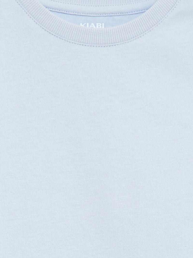 T-shirt van Tough Cotton met korte mouwen Blauw - Kiabi