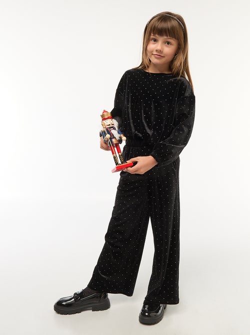 T-shirt van zacht tricot met stras - Kiabi