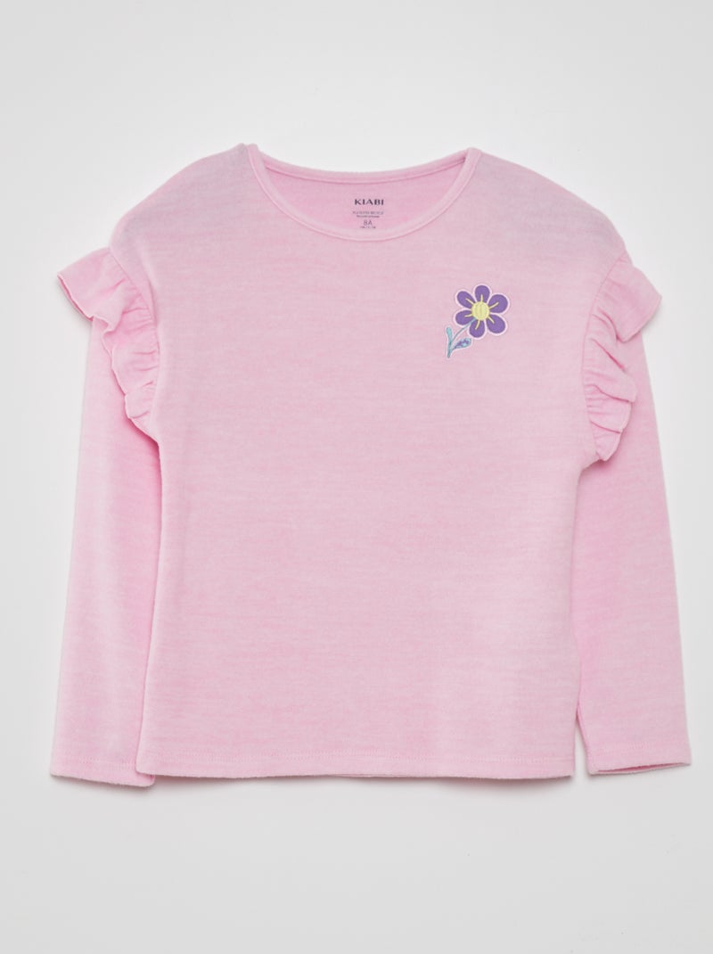 T-shirt van zacht tricot ROSE - Kiabi