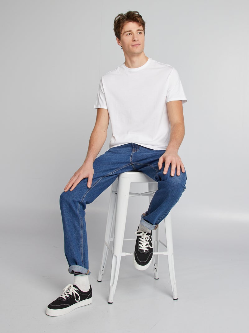 T-shirt van zuiver katoen +1m90 wit - Kiabi