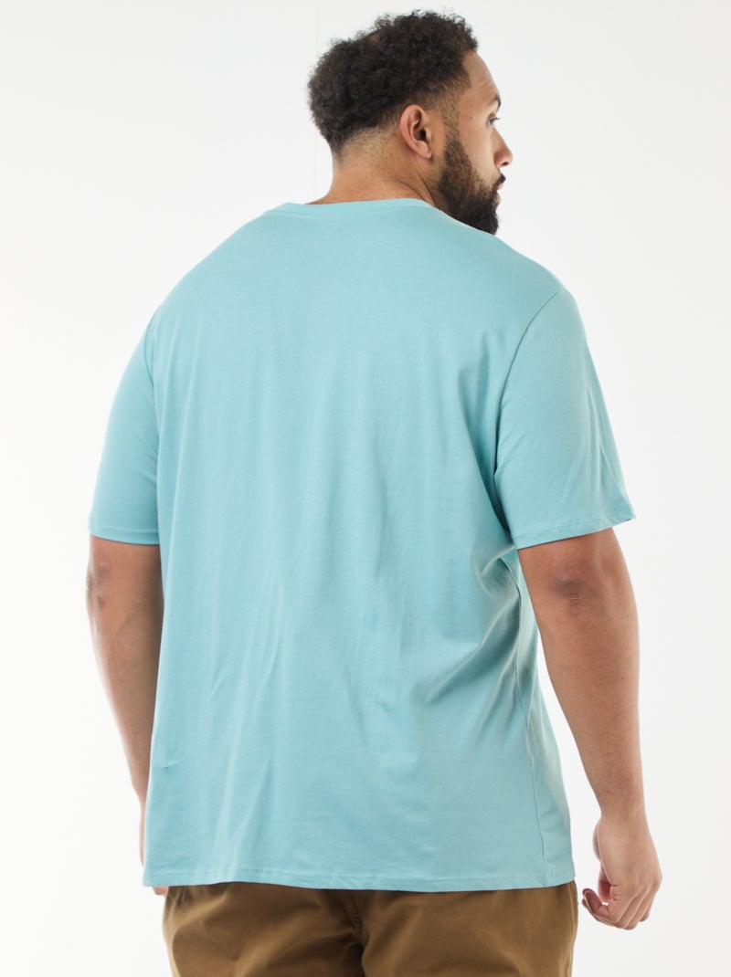 T-shirt van zuiver katoen Blauw - Kiabi