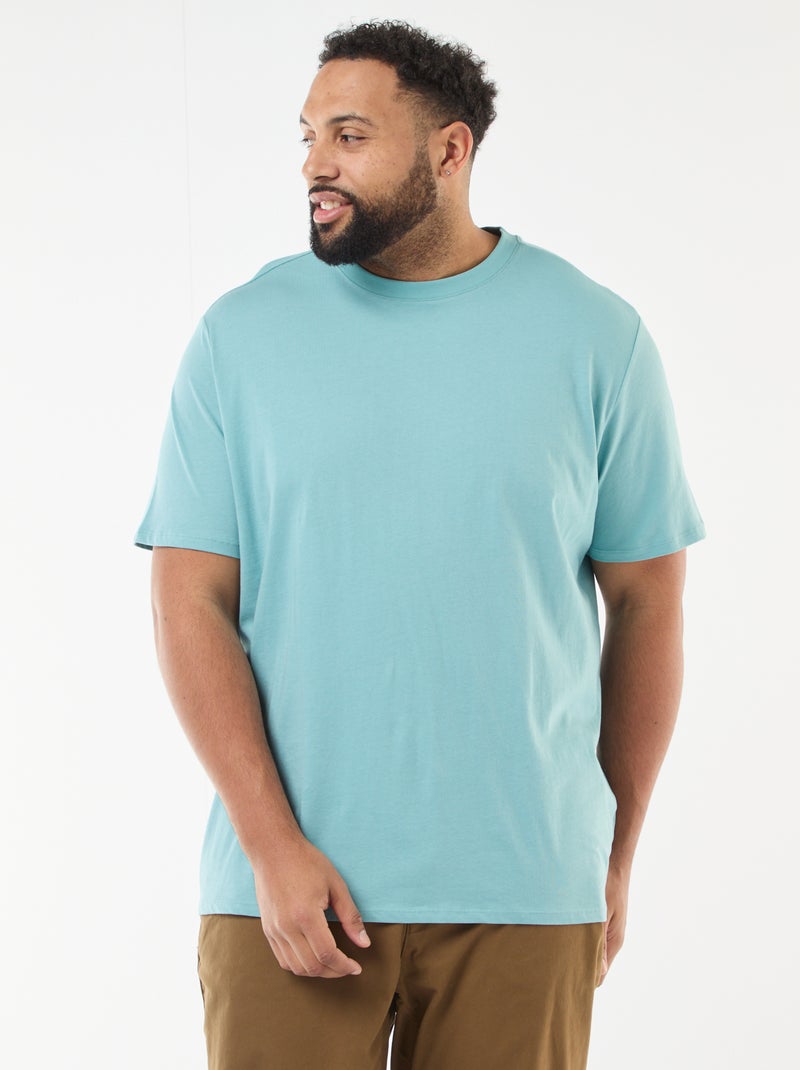 T-shirt van zuiver katoen Blauw - Kiabi