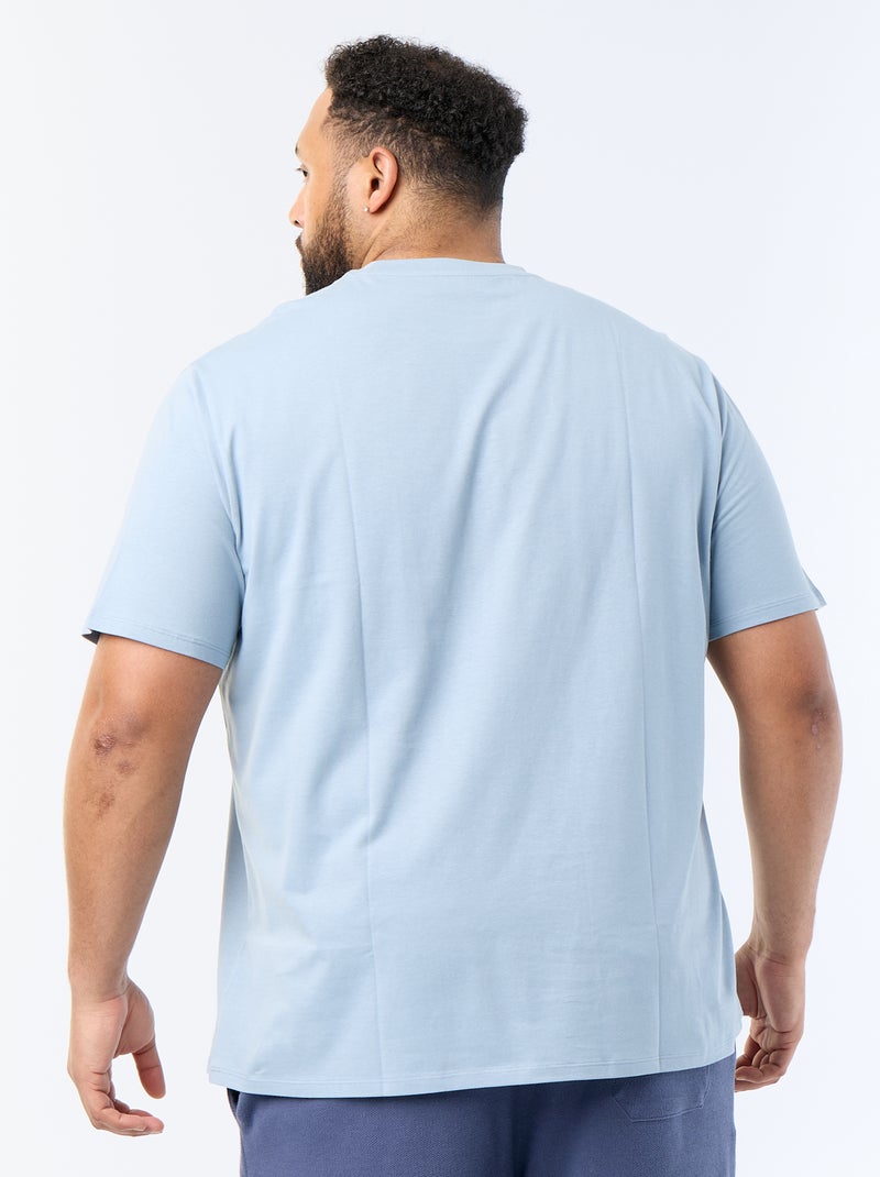 T-shirt van zuiver katoen Blauw - Kiabi