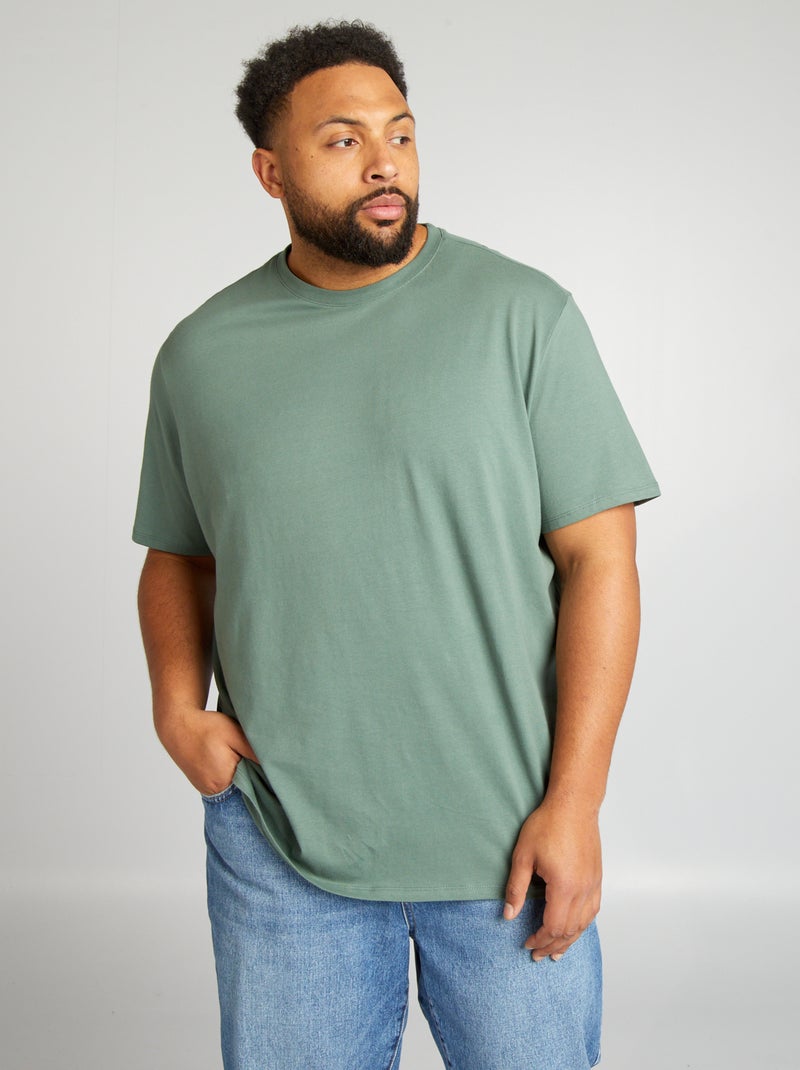 T-shirt van zuiver katoen GROEN - Kiabi