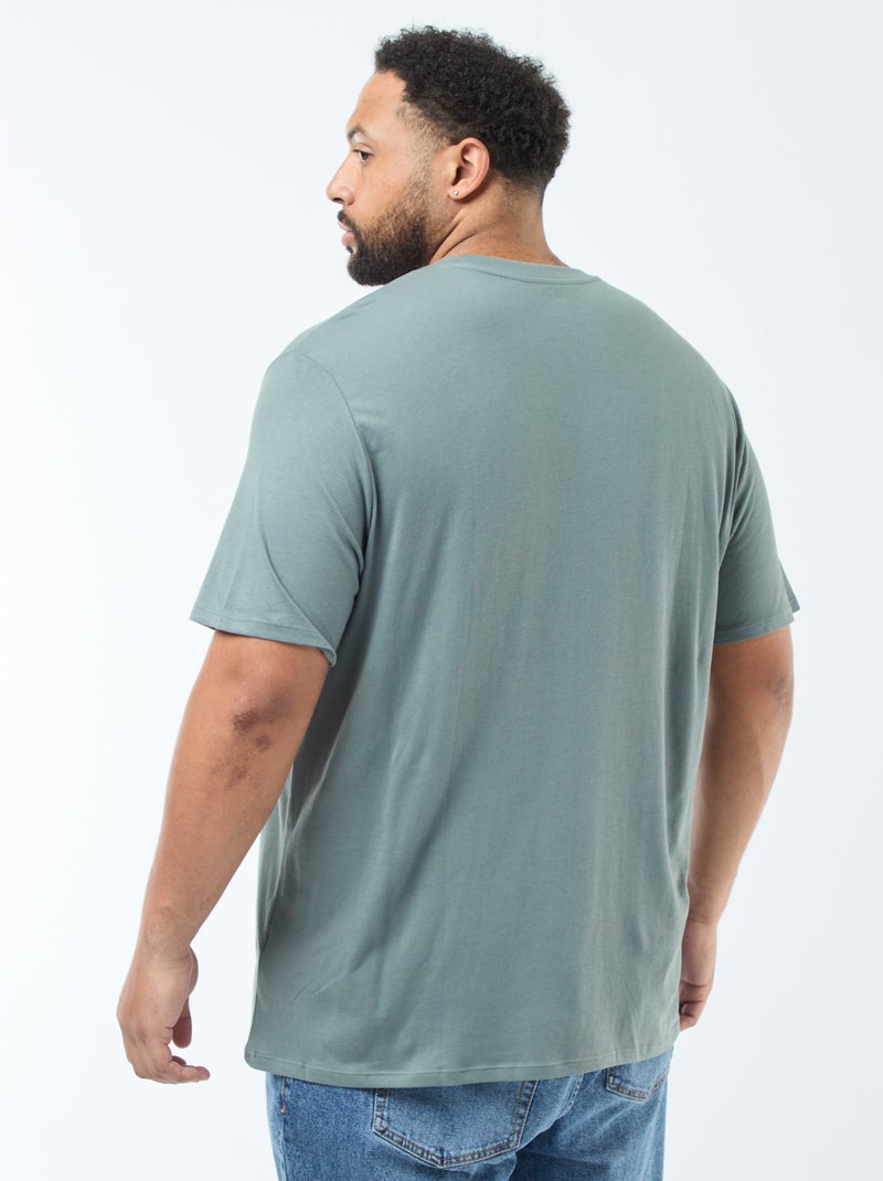 T-shirt van zuiver katoen Groen - Kiabi