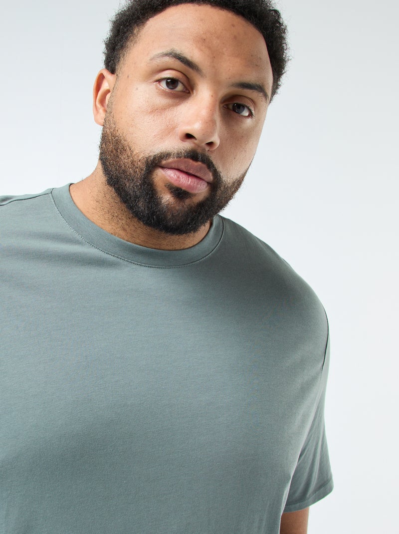 T-shirt van zuiver katoen Groen - Kiabi