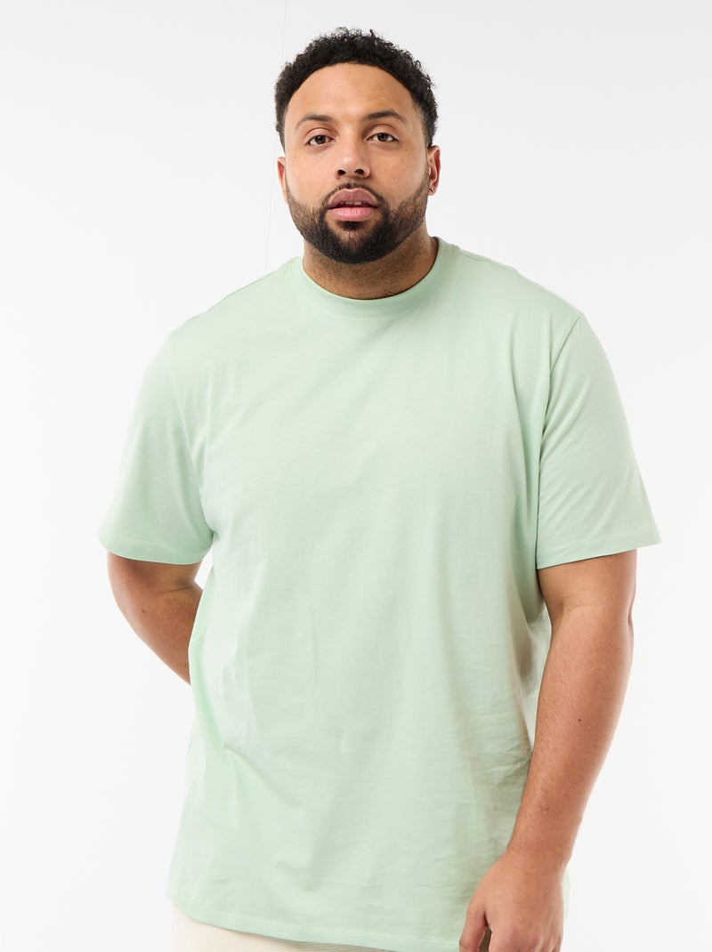 T-shirt van zuiver katoen Groen - Kiabi