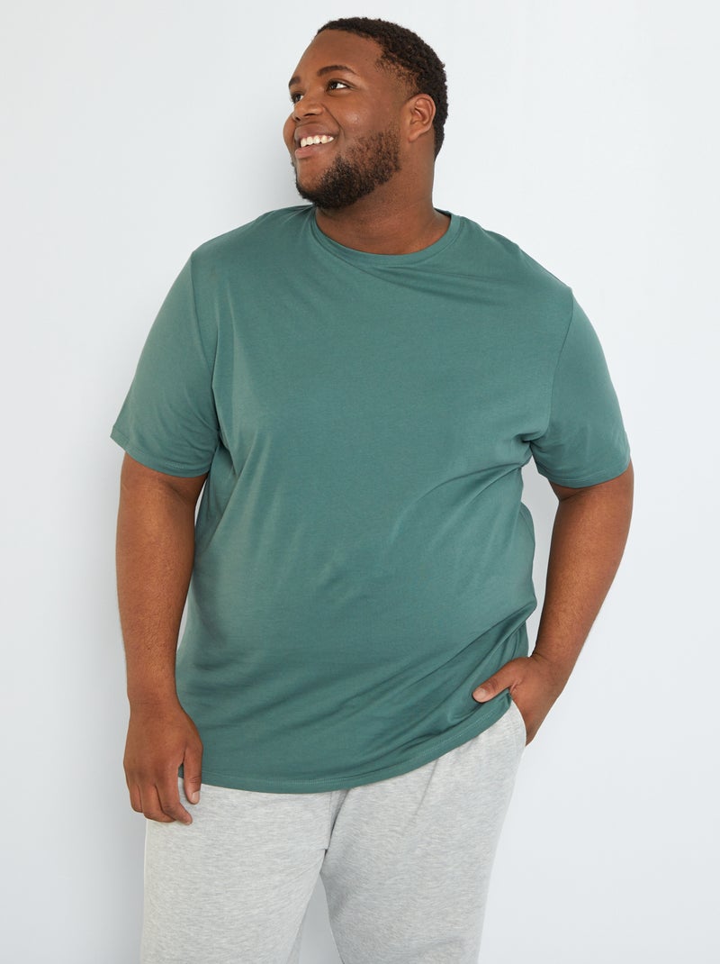T-shirt van zuiver katoen GROEN - Kiabi