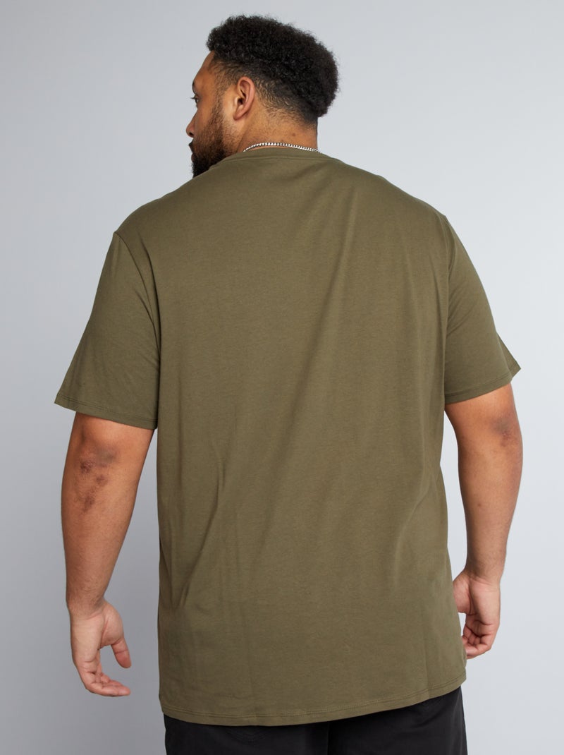 T-shirt van zuiver katoen KAKI - Kiabi