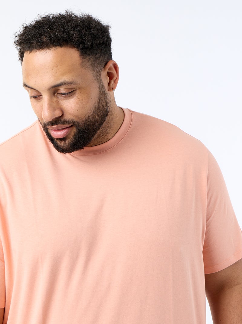 T-shirt van zuiver katoen Oranje - Kiabi
