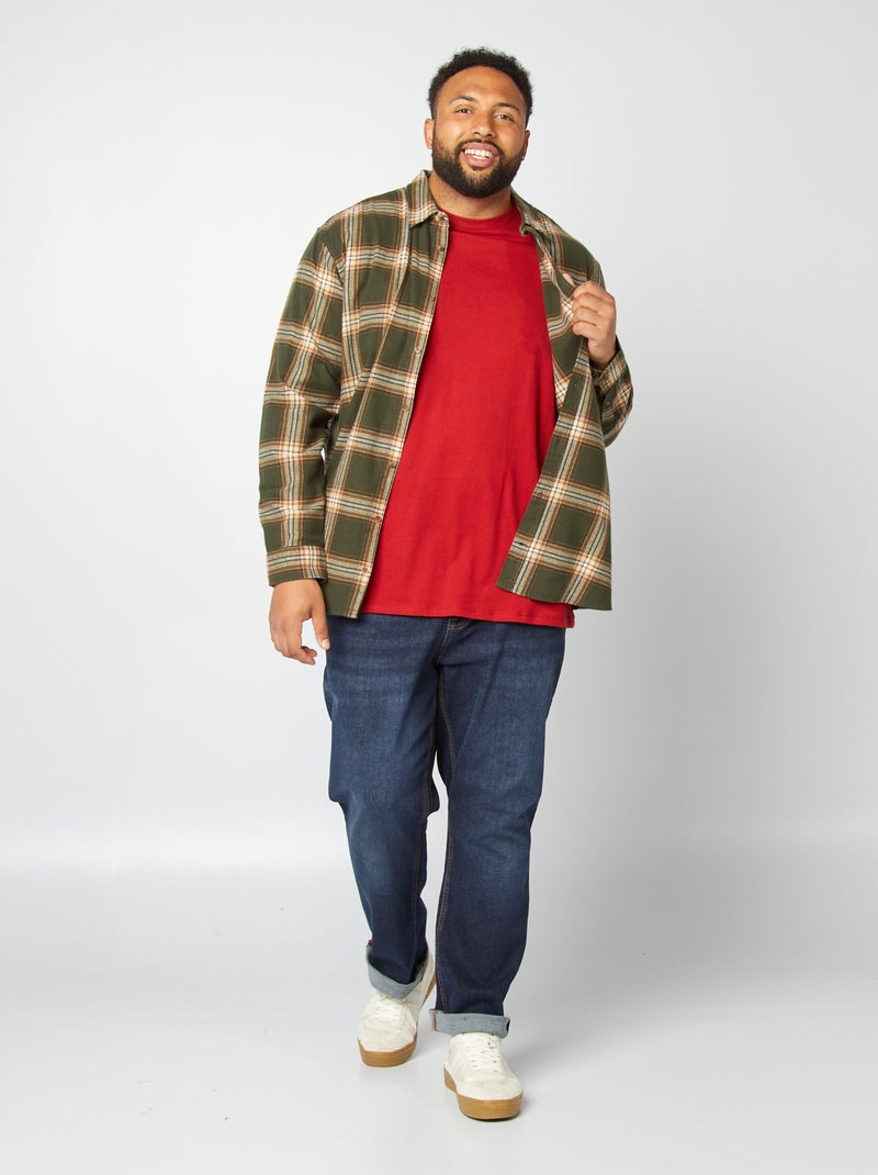 T-shirt van zuiver katoen ROOD - Kiabi