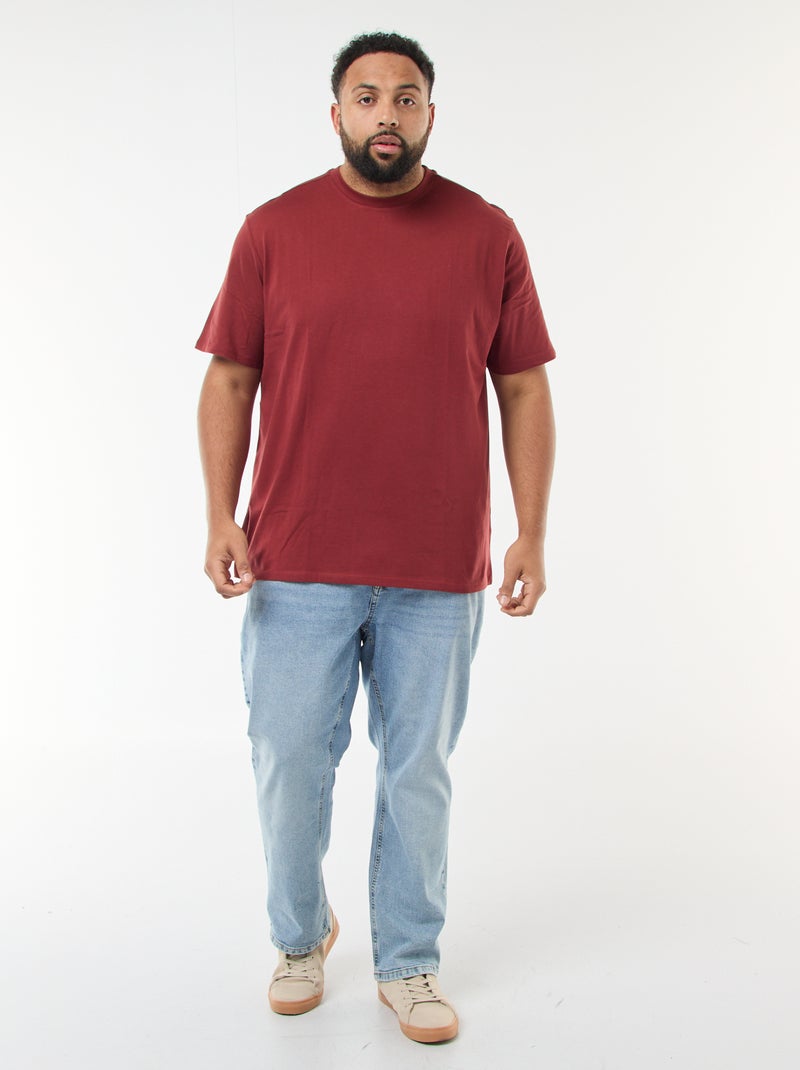 T-shirt van zuiver katoen Rood - Kiabi