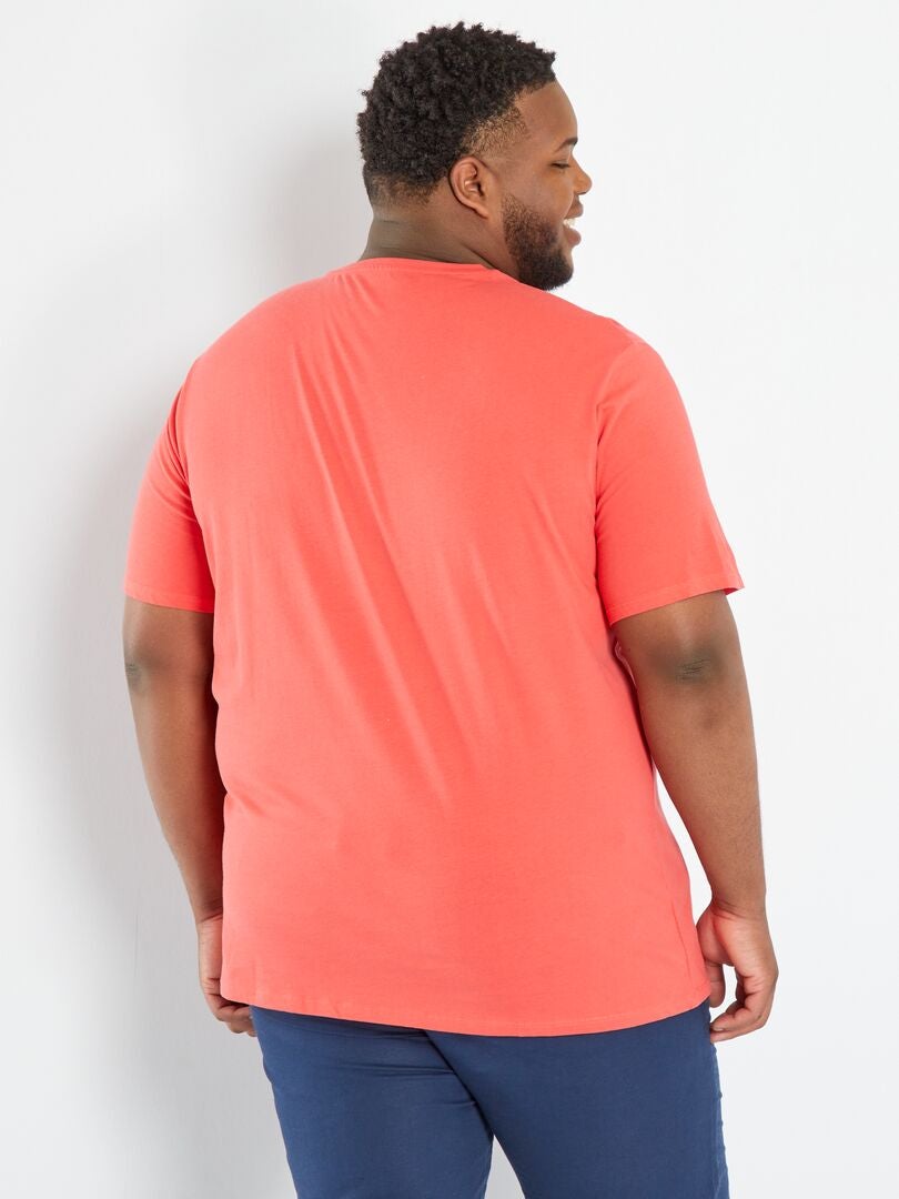 T-shirt van zuiver katoen rood - Kiabi